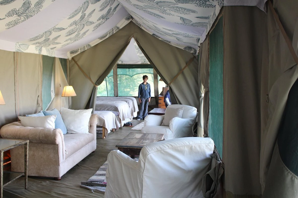 tented room at Richard's River Camp