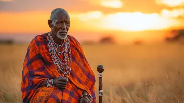 Masai elder of the masai community