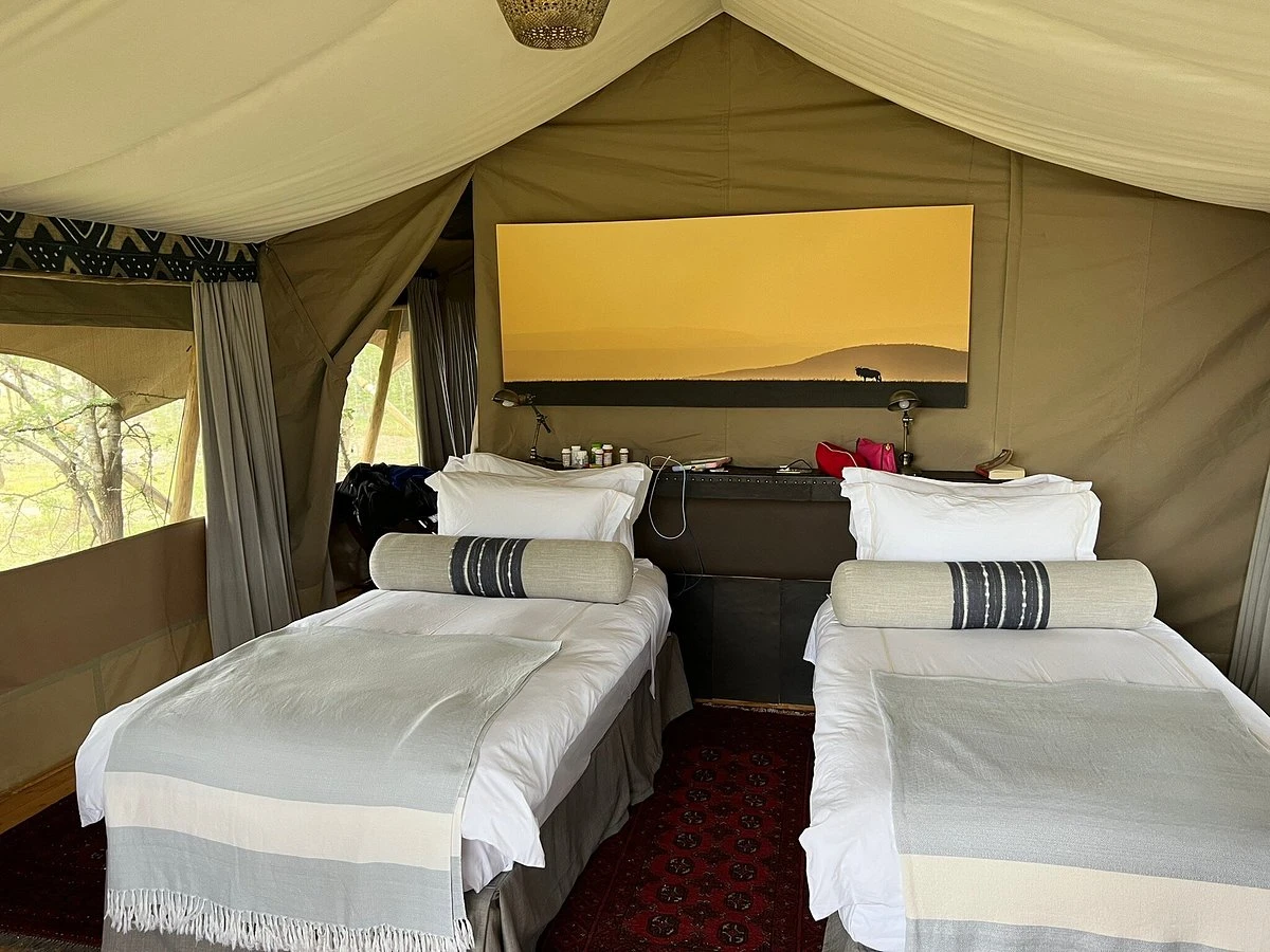 Family tents at the mara expedition camp
