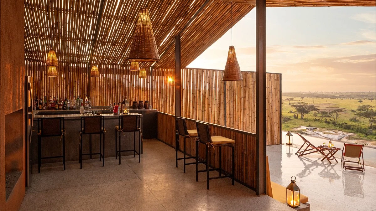 View of the bar in saruni basecamp