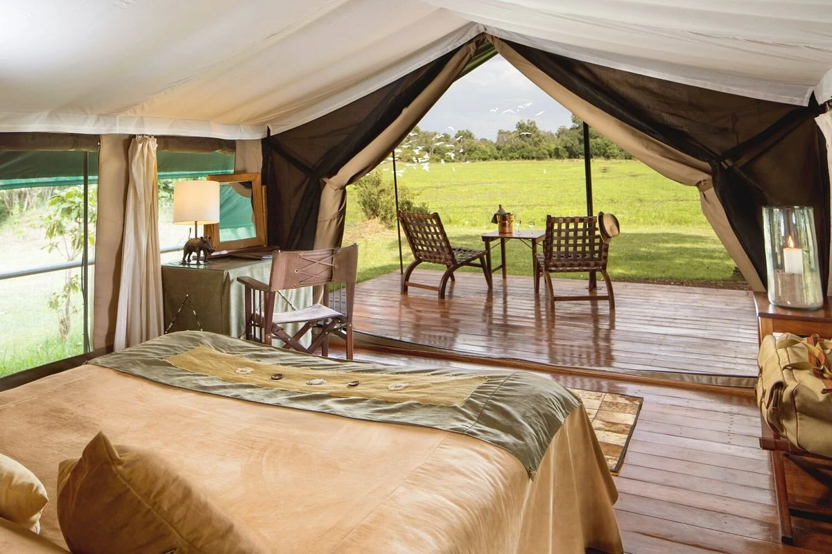 Tent interior