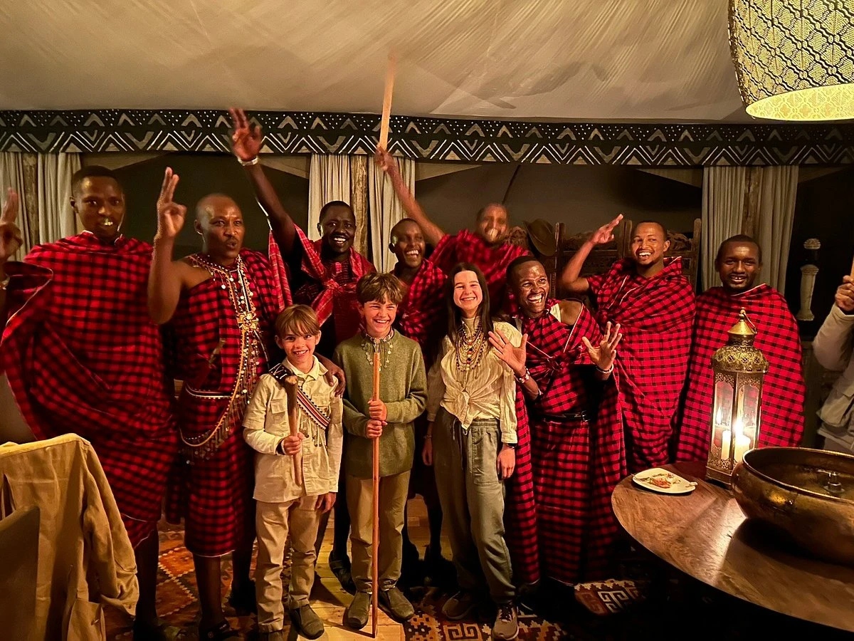 Maasai community in Mara expedition camp